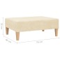 vidaXL Fußhocker Creme 78x56x32 cm Stoff vidaXL Fußhocker Creme 78x56x32 cm Stoff