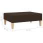 vidaXL Fußhocker Dunkelbraun 78x56x32 cm Stoff vidaXL Fußhocker Dunkelbraun 78x56x32 cm Stoff