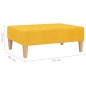 vidaXL Fußhocker Gelb 78x56x32 cm Stoff vidaXL Fußhocker Gelb 78x56x32 cm Stoff
