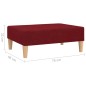 vidaXL Fußhocker Weinrot 78x56x32 cm Stoff vidaXL Fußhocker Weinrot 78x56x32 cm Stoff
