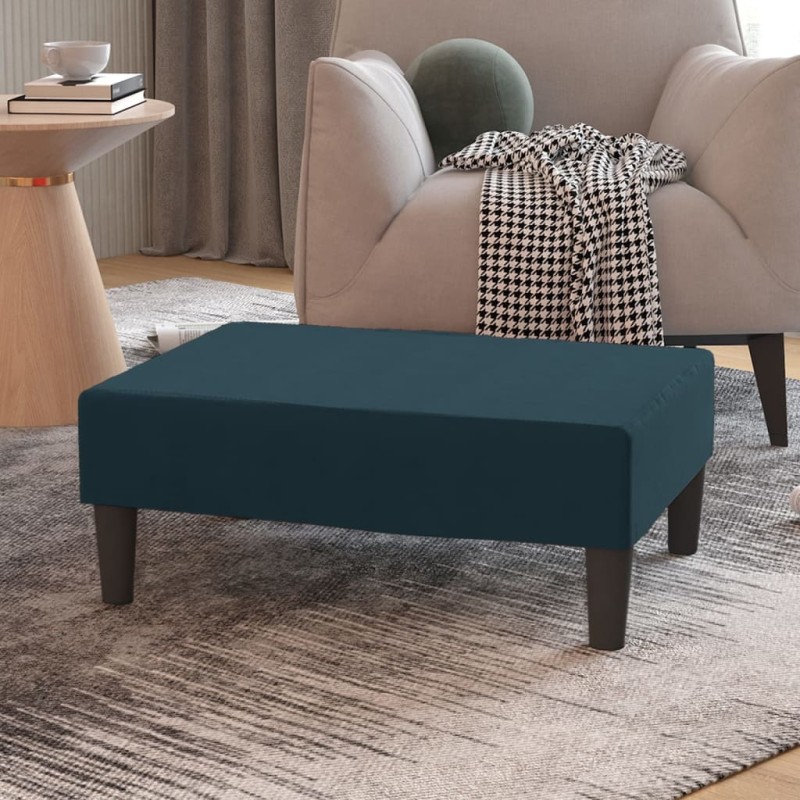 vidaXL Fußhocker Blau 78x56x32 cm Samt vidaXL Fußhocker Blau 78x56x32 cm Samt