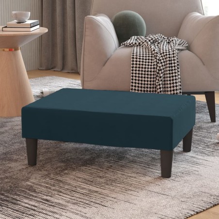 vidaXL Fußhocker Blau 78x56x32 cm Samt