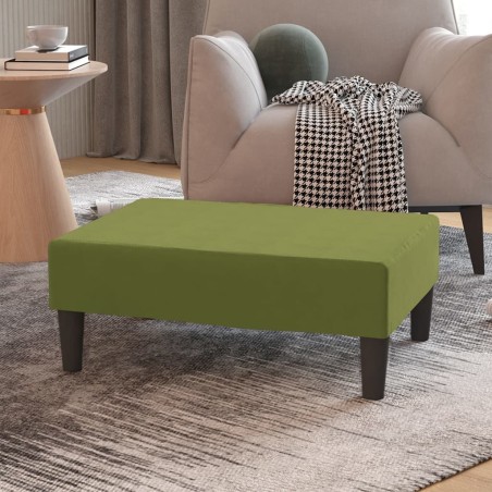 vidaXL Fußhocker Hellgrün 78x56x32 cm Samt 