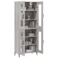 Highboard Grau Sonoma 69,5x34x180 cm Holzwerkstoff Highboard Grau Sonoma 69,5x34x180 cm Holzwerkstoff