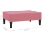 vidaXL Fußhocker Rosa 78x56x32 cm Samt vidaXL Fußhocker Rosa 78x56x32 cm Samt
