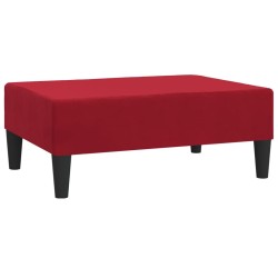 vidaXL Fußhocker Weinrot 78x56x32 cm Samt