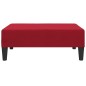 vidaXL Fußhocker Weinrot 78x56x32 cm Samt