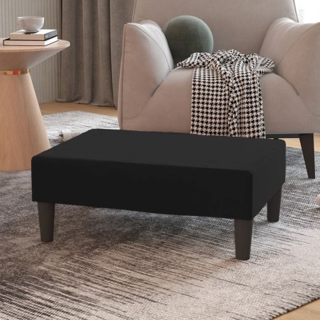 vidaXL Fußhocker Schwarz 78x56x32 cm Samt