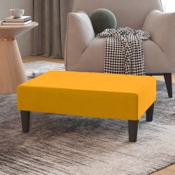 vidaXL Fußhocker Gelb 78x56x32 cm Samt