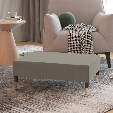 vidaXL Fußhocker Hellgrau 78x56x32 cm Samt 