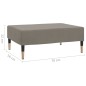 vidaXL Fußhocker Hellgrau 78x56x32 cm Samt vidaXL Fußhocker Hellgrau 78x56x32 cm Samt