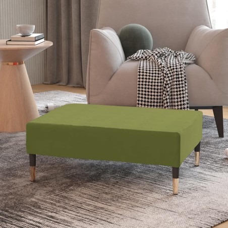 vidaXL Fußhocker Hellgrün 78x56x32 cm Samt 