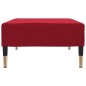 vidaXL Fußhocker Weinrot 78x56x32 cm Samt vidaXL Fußhocker Weinrot 78x56x32 cm Samt