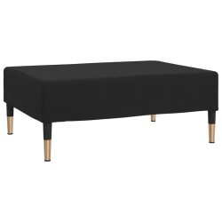 vidaXL Fußhocker Schwarz 78x56x32 cm Samt