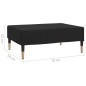 vidaXL Fußhocker Schwarz 78x56x32 cm Samt vidaXL Fußhocker Schwarz 78x56x32 cm Samt