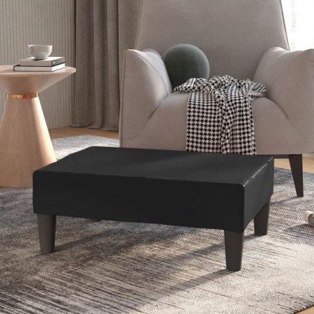 vidaXL Fußhocker Schwarz 78x56x32 cm Kunstleder 