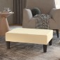 vidaXL Fußhocker Creme 78x56x32 cm Kunstleder vidaXL Fußhocker Creme 78x56x32 cm Kunstleder