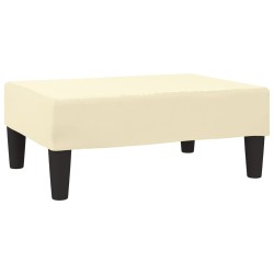 vidaXL Fußhocker Creme 78x56x32 cm Kunstleder 