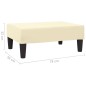 vidaXL Fußhocker Creme 78x56x32 cm Kunstleder vidaXL Fußhocker Creme 78x56x32 cm Kunstleder