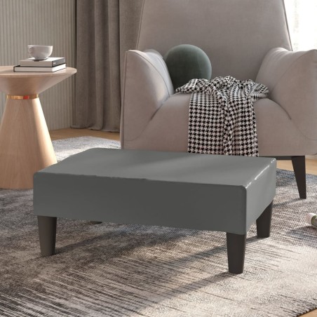 vidaXL Fußhocker Grau 78x56x32 cm Kunstleder 