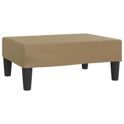 vidaXL Fußhocker Cappuccino-Braun 78x56x32 cm Kunstleder 
