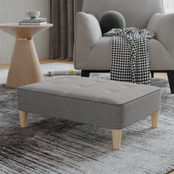 vidaXL Fußhocker Hellgrau 78x56x32 cm Stoff 