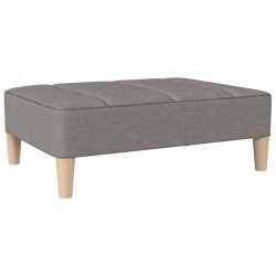 vidaXL Fußhocker Hellgrau 78x56x32 cm Stoff 