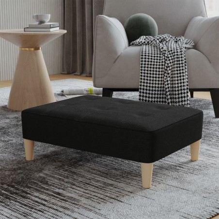 vidaXL Fußhocker Schwarz 78x56x32 cm Stoff