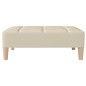 vidaXL Fußhocker Creme 78x56x32 cm Stoff vidaXL Fußhocker Creme 78x56x32 cm Stoff