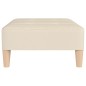 vidaXL Fußhocker Creme 78x56x32 cm Stoff vidaXL Fußhocker Creme 78x56x32 cm Stoff