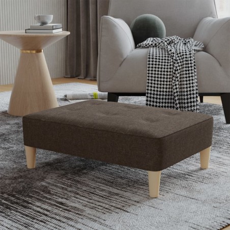 vidaXL Fußhocker Dunkelbraun 78x56x32 cm Stoff