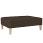 vidaXL Fußhocker Dunkelbraun 78x56x32 cm Stoff vidaXL Fußhocker Dunkelbraun 78x56x32 cm Stoff