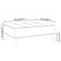 vidaXL Fußhocker Dunkelbraun 78x56x32 cm Stoff vidaXL Fußhocker Dunkelbraun 78x56x32 cm Stoff