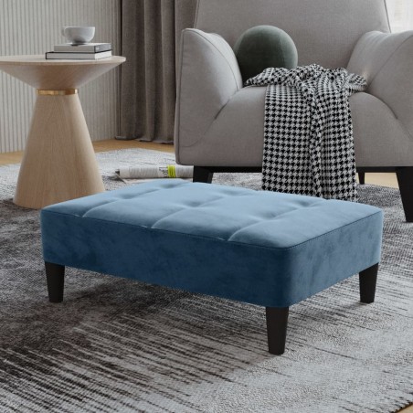 vidaXL Fußhocker Blau 78x56x32 cm Samt