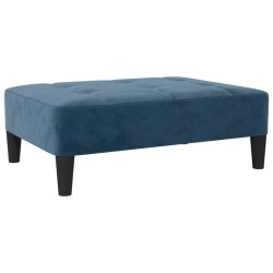 vidaXL Fußhocker Blau 78x56x32 cm Samt