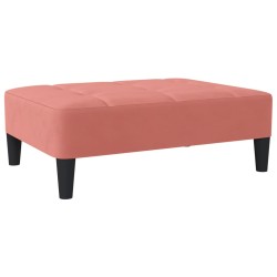 vidaXL Fußhocker Rosa 78x56x32 cm Samt