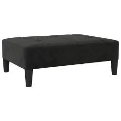 vidaXL Fußhocker Schwarz 78x56x32 cm Samt