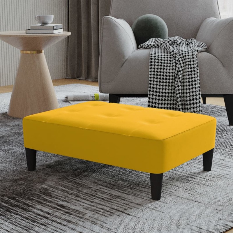 vidaXL Fußhocker Gelb 78x56x32 cm Samt vidaXL Fußhocker Gelb 78x56x32 cm Samt