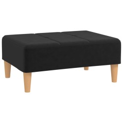 vidaXL Fußhocker Schwarz 78x56x32 cm Stoff