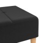 vidaXL Fußhocker Schwarz 78x56x32 cm Stoff vidaXL Fußhocker Schwarz 78x56x32 cm Stoff