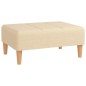 vidaXL Fußhocker Creme 78x56x32 cm Stoff vidaXL Fußhocker Creme 78x56x32 cm Stoff