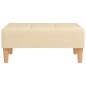 vidaXL Fußhocker Creme 78x56x32 cm Stoff vidaXL Fußhocker Creme 78x56x32 cm Stoff