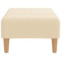 vidaXL Fußhocker Creme 78x56x32 cm Stoff vidaXL Fußhocker Creme 78x56x32 cm Stoff