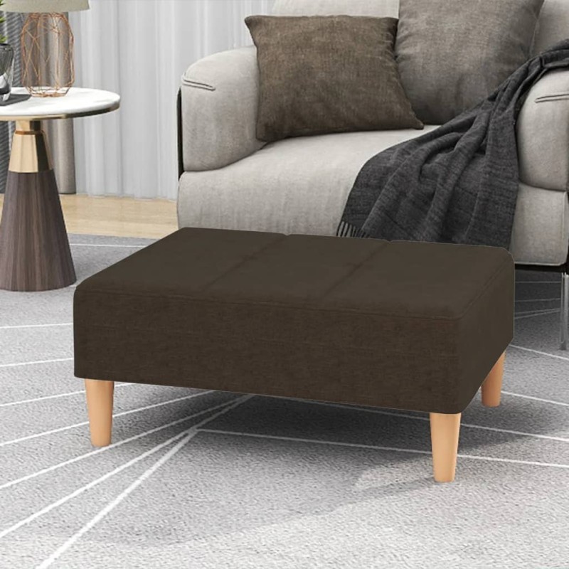 vidaXL Fußhocker Dunkelbraun 78x56x32 cm Stoff vidaXL Fußhocker Dunkelbraun 78x56x32 cm Stoff