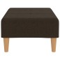 vidaXL Fußhocker Dunkelbraun 78x56x32 cm Stoff vidaXL Fußhocker Dunkelbraun 78x56x32 cm Stoff