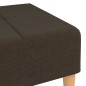 vidaXL Fußhocker Dunkelbraun 78x56x32 cm Stoff vidaXL Fußhocker Dunkelbraun 78x56x32 cm Stoff