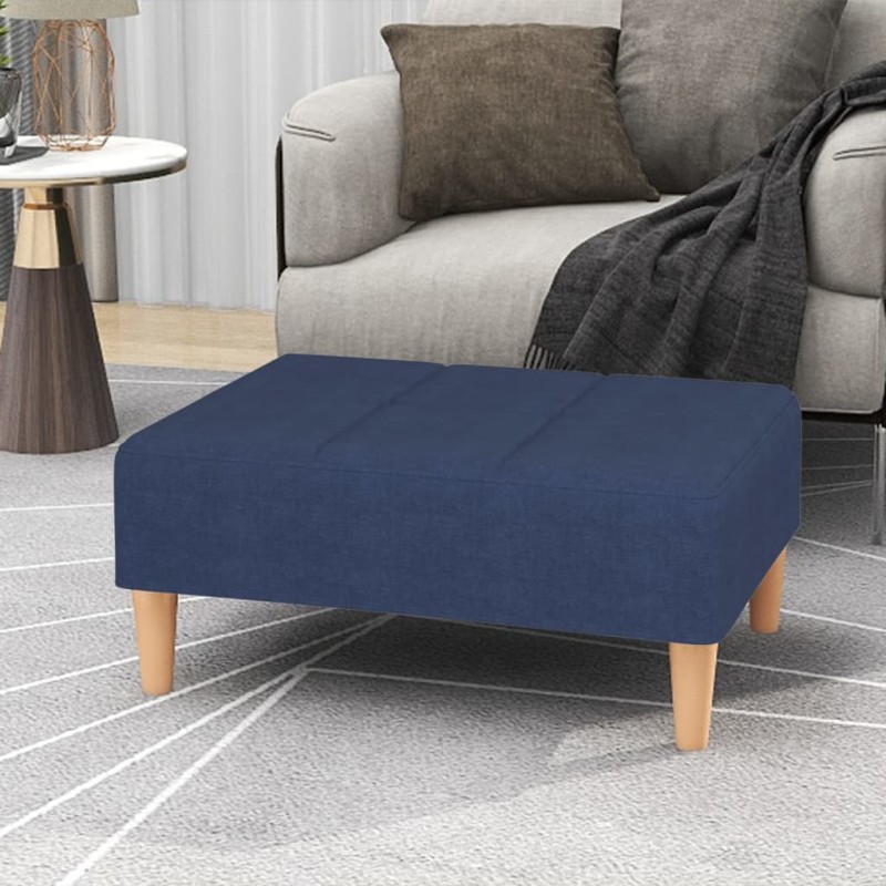 vidaXL Fußhocker Blau 78x56x32 cm Stoff vidaXL Fußhocker Blau 78x56x32 cm Stoff