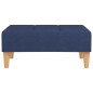 vidaXL Fußhocker Blau 78x56x32 cm Stoff vidaXL Fußhocker Blau 78x56x32 cm Stoff