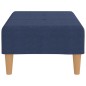 vidaXL Fußhocker Blau 78x56x32 cm Stoff vidaXL Fußhocker Blau 78x56x32 cm Stoff