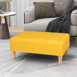 vidaXL Fußhocker Gelb 78x56x32 cm Stoff